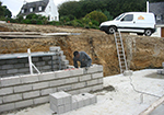 Réalisation des fondations à Boissy-la-Riviere